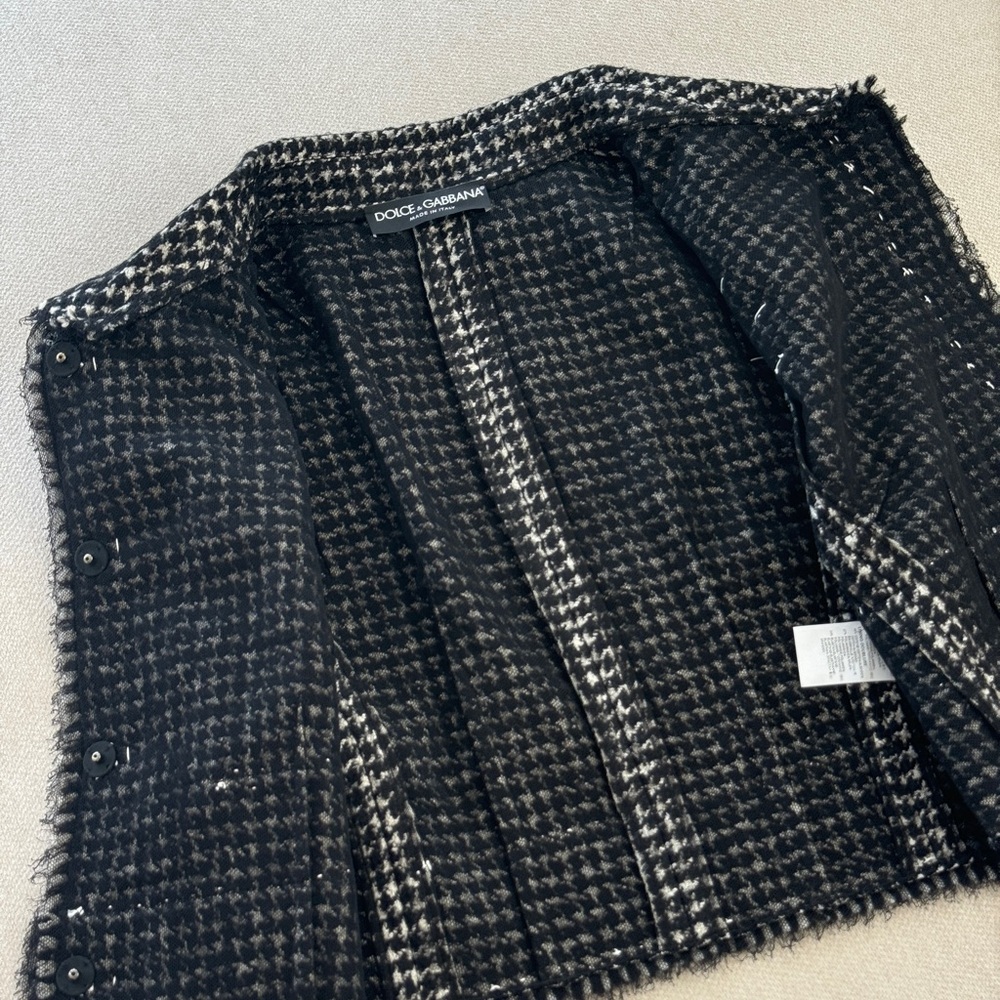 Dolce & Gabbana Black and White Women's Jacket - Picture 4 of 8